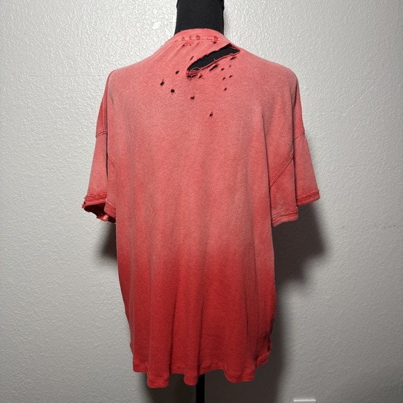 We The Free Free People Ombre Distressed Pocket Tee Shirt Women's XS - Picture 2 of 5